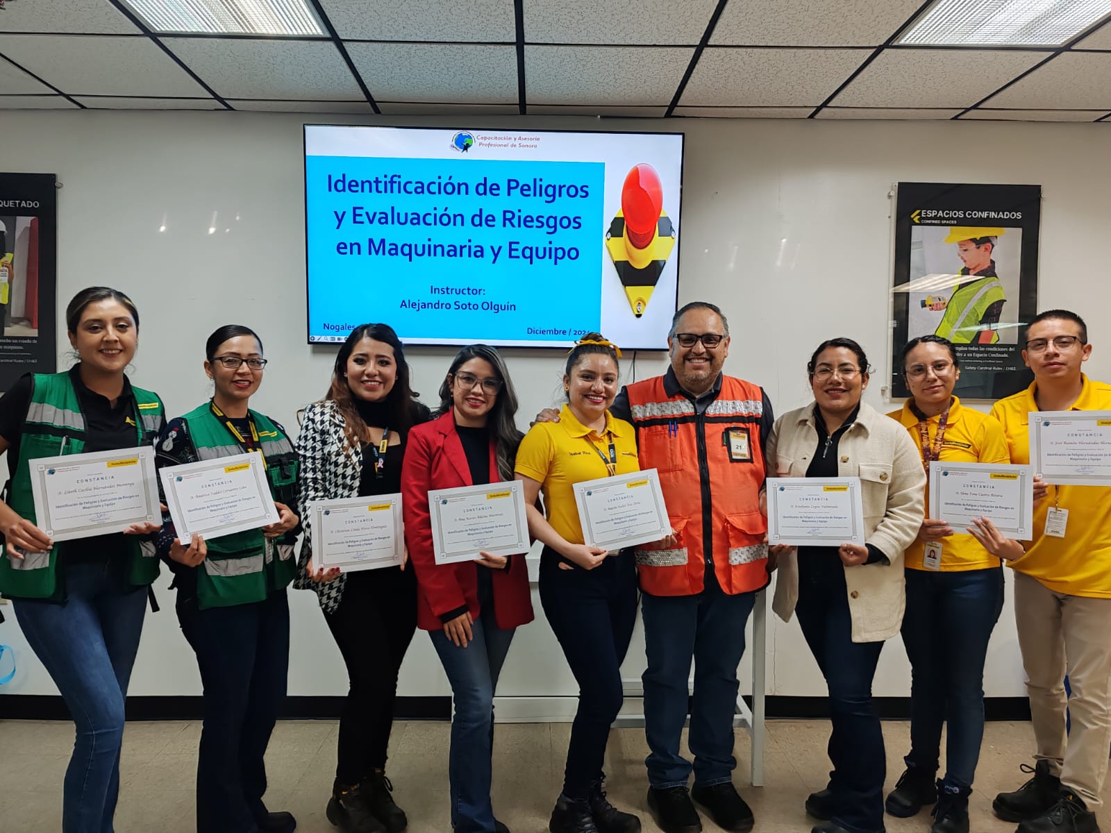 Curso / Taller de Identificación de Peligros y Evaluación de Riesgos en Maquinaria y Equipo